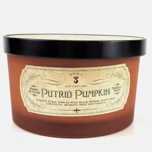 🎃PUTRID PUMPKIN🎃 Haven St Wick's Apothecary 3-wick Candle 14.7 oz